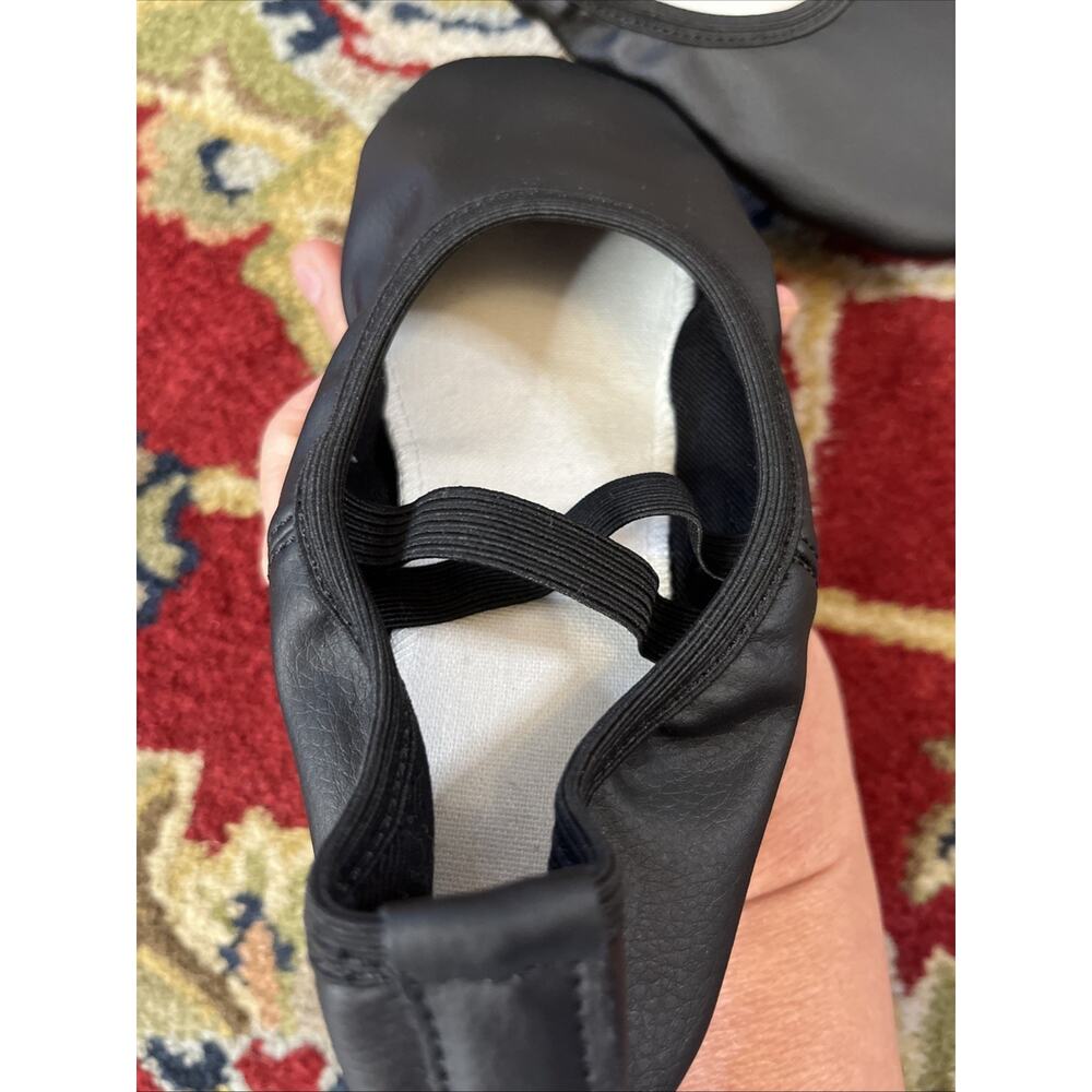 NEW Stelle Girls Ballet Shoes Soft Leather Black Size 3 ML Big Kid Stella - Picture 7 of 7